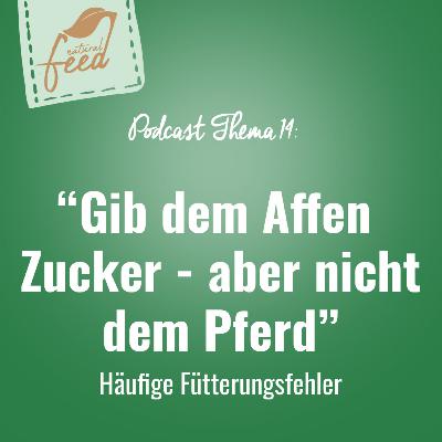 Gib dem Affen Zucker - aber nicht dem Pferd! Häufige Fütterungsfehler