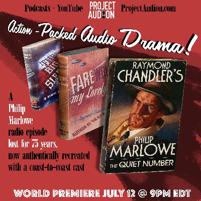 "Philip Marlowe" live recreation of lost 1949 episode from classic noir detective radio drama