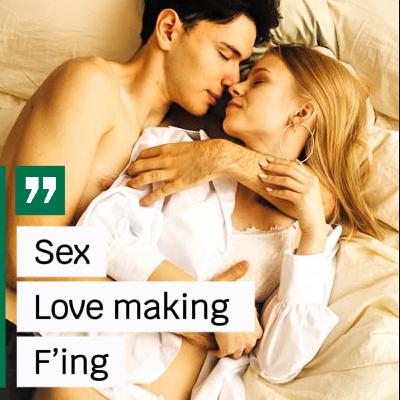 Sex, love making, and F,ing