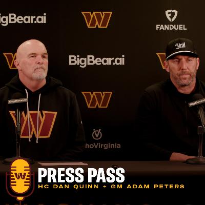 GM Adam Peters + HC Dan Quinn | January 5, 2025 | Press Pass | Washington Commanders | NFL GM Adam Peters + HC Dan Quinn | January 5, 2025 | Press Pass | Washington Commanders | NFL