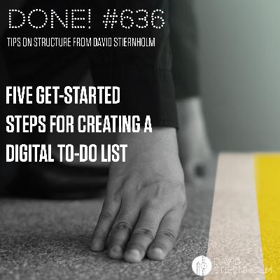 Five get-started steps for creating a digital to-do list