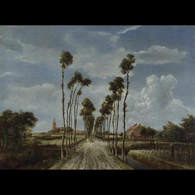 Episodio 46 (T1). The avenue at Middelharnis. Meindert Hobbema