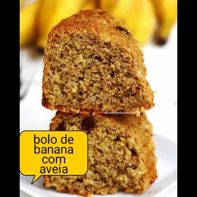 Bolo de Aveia com Banana