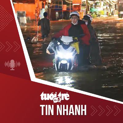 Tin tức tối 10-10: Quốc lộ 1 qua Vĩnh Long ngập sâu do triều cường