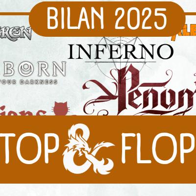 Top et Flop de 2025 : les jeux de rôle que nous avons essayés ! Top et Flop de 2025 : les jeux de rôle que nous avons essayés !