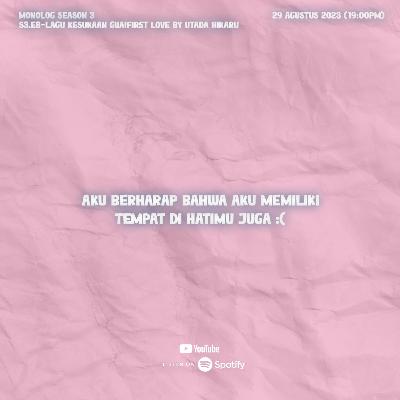 Bincang Adi S3.E8-NANGIS BED DENGER!LAGU KESUKAAN GUA!FIRST LOVE BY UTADA HIKARU#MONOLOG