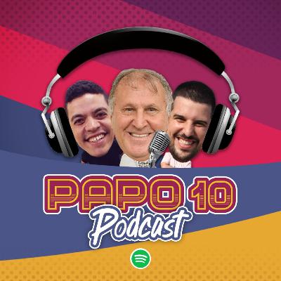 PAPO 10 com ZICO e LÉDIO CARMONA - Sorteio da Libertadores, Flamengo x Palmeiras, Vini Jr e Neymar