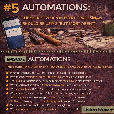 #5 Automations: The Secret Weapon Every Tradesman Should Be Using (But Most Arenāt) #5 Automations: The Secret Weapon Every Tradesman Should Be Using (But Most Arenāt)