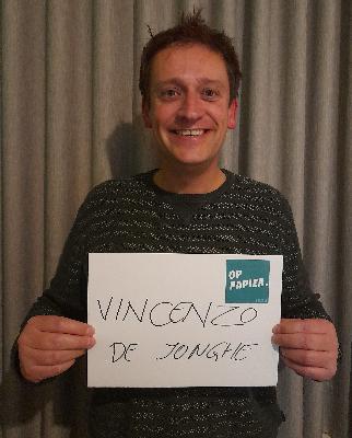 Op papier 21: Vincenzo De Jonghe (acteur & presentator)