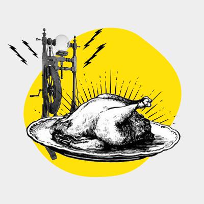 Ben Franklin Zaps a Turkey