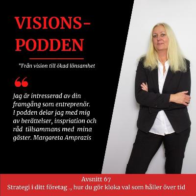 Avsnitt 67 - Strategi i ditt företag - hur du gör kloka val över tid. Avsnitt 67 - Strategi i ditt företag - hur du gör kloka val över tid.