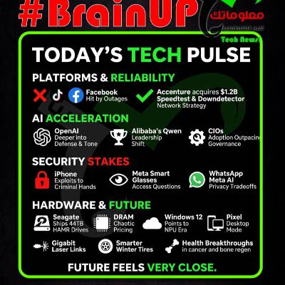 #BrainUp كبر دماغك اخبار التكنولوجيا اليوم 4 مارس 2026