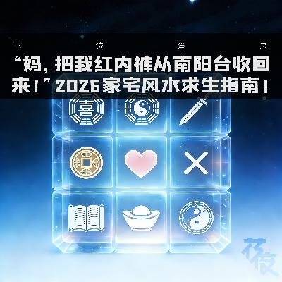 “妈，把我红内裤从南阳台收回来！”2026家宅风水求生指南｜花饺道来