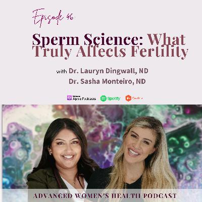 Episode 46: Sperm Science: What Really Makes or Breaks Fertility with Dr. Lauryn Dingwall, ND and Dr. Sasha Monteiro, ND