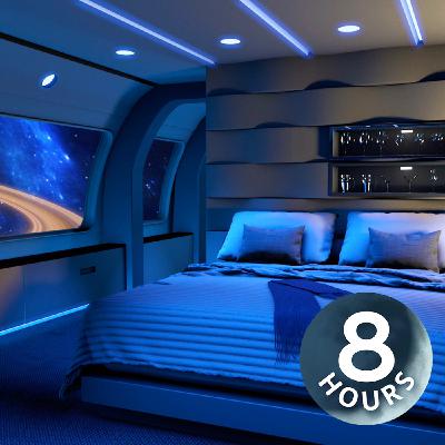 Raumschiff-Sound – weißes Rauschen zum Einschlafen | Raumschiff-Ambiente für das Schlafzimmer (8 Stunden)