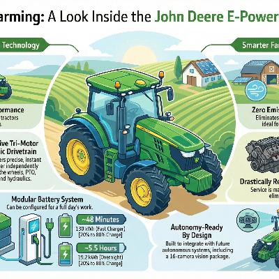John Deere's Electric Tractor Evolution: E-Power Farming John Deere's Electric Tractor Evolution: E-Power Farming