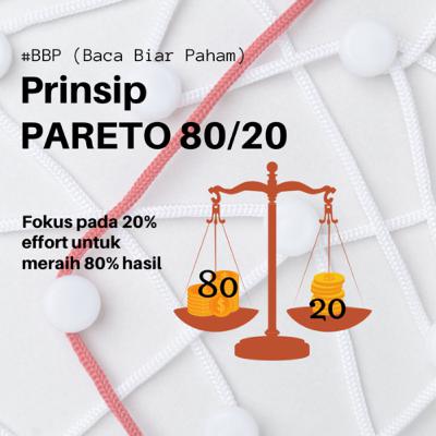 (BBP) Hidup lebih berkualitas dengan Prinsip PARETO 80/20 part 1