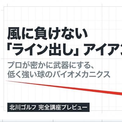 アイアンのラインだしパンチショット🤛