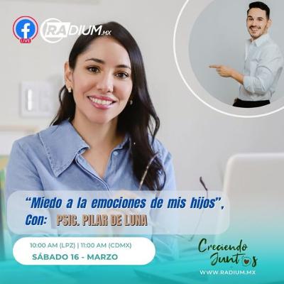 MIEDO A LAS EMOCIONES DE MIS HIJOS - INVITADA: PSIC. PILAR DE LUNA MIEDO A LAS EMOCIONES DE MIS HIJOS - INVITADA: PSIC. PILAR DE LUNA
