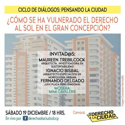 Derecho a la Ciudad / “Ciclo de diálogos: Pensando la ciudad” (19 Diciembre 2020)