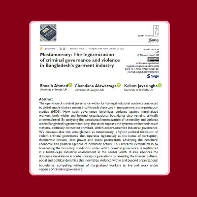 Mastanocracy (Ahmed et al. 2025) | FT50 HR