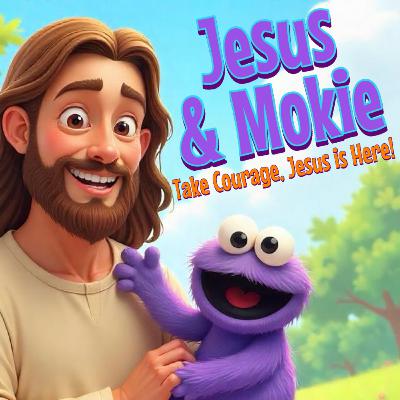 Jesus and Mokie in "Take Courage, Jesus is Here!"