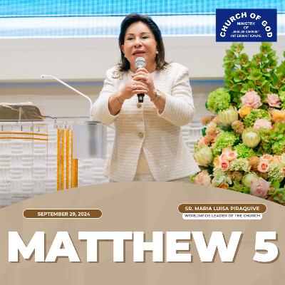 Sermon: Matthew 5 - September 29, 2024 - Sister Maria Luisa Piraquive