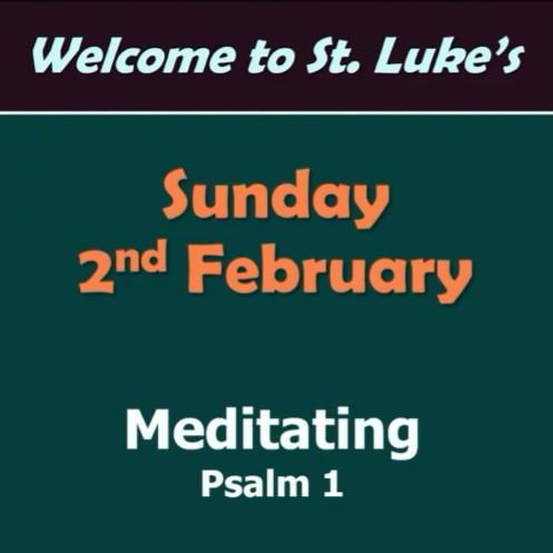 Spirituality for Dark Times: Meditating (Psalm 1)