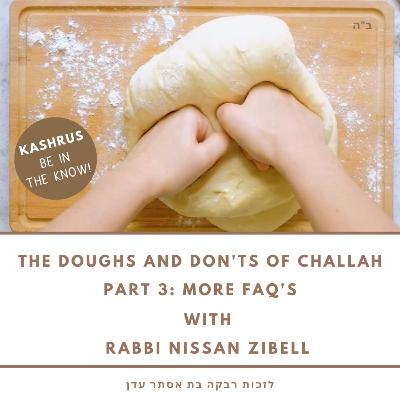 The Doughs and Don'ts of Challah: Part 3 More FAQ's The Doughs and Don'ts of Challah: Part 3 More FAQ's
