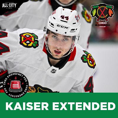 Wyatt Kaiser SIGNS 2-Year, $1.7M Extension with Chicago Blackhawks! | CHGO Blackhawks Podcast