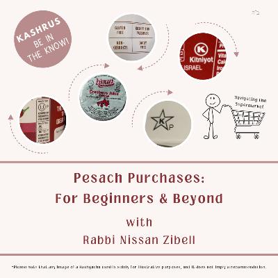 Pesach Purchases for Beginners & Beyond Pesach Purchases for Beginners & Beyond
