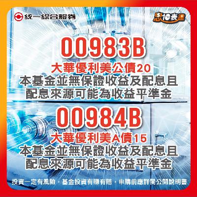 EP183｜【聚焦美債】大華銀優利ETF傘型基金(本基金之配息來源可能為收益平準金)
