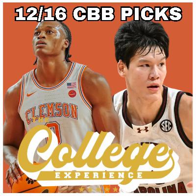 College Basketball Picks For December 16th | The College Experience: Basketball (Ep. 1039) College Basketball Picks For December 16th | The College Experience: Basketball (Ep. 1039)