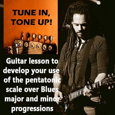 Guitar lesson on opening up the pentatonic scale Guitar lesson on opening up the pentatonic scale