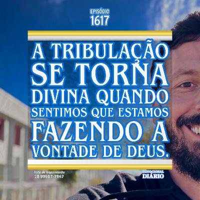 A tribulação se torna divina quando sentimos que estamos fazendo a vontade de Deus.