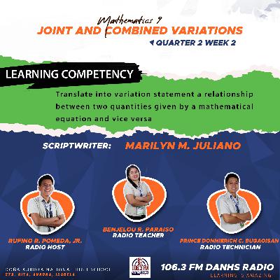 Math 9 - Joint and Combined Variations