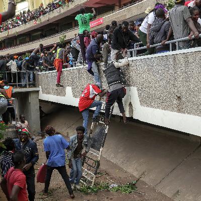 Chaos erupts at public viewing of former Kenyan PM Raila Odinga’s body