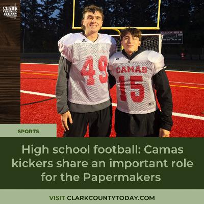 High school football: Camas kickers share an important role for the Papermakers