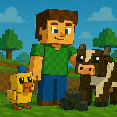 Episode 15 – Meeting the Cows (Bedtime Story for Kids) | Karlik’s Minecraft Stories