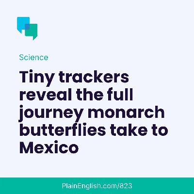Tracking monarch butterflies as they migrate