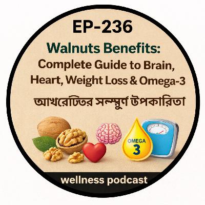 EP- 236 |“Walnuts Benefits: Complete Guide to Brain, Heart, Weight Loss & Omega-3 | আখরোটের সম্পূর্ণ উপকারিতা”| welness podcast EP- 236 |“Walnuts Benefits: Complete Guide to Brain, Heart, Weight Loss & Omega-3 | আখরোটের সম্পূর্ণ উপকারিতা”| welness podcast