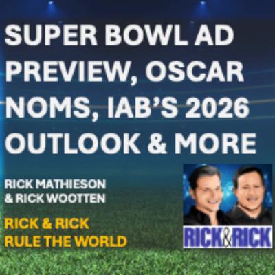 🏟️ Super Bowl Advertising, Oscar Noms, IAB's 2026 Ad Spend Outlook & More