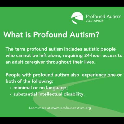 First Profound Autism Day