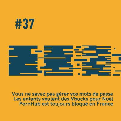 #37 - 🟧 PornHub a trouvé la solution en France | 🎅 Les enfants veulent des Vbucks | 🔐 Vous ne savez pas gérer vos mots de passe