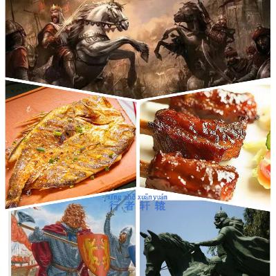 效仿伊斯兰英雄萨拉丁和英国狮心王理查在雅法海港吃喝