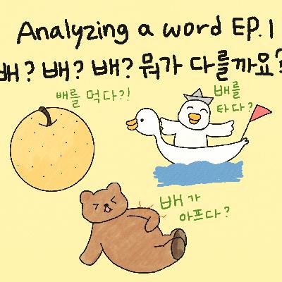 Analyzing a word EP.1 배? 배? 배? 뭐가 다를까요?