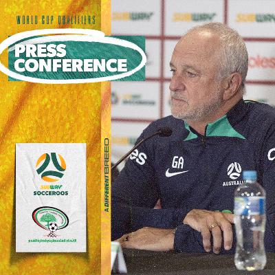 Graham Arnold & Connor Metcalfe: Pre-Match Press Conference | Subway Socceroos v Palestine