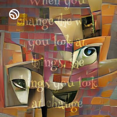 When you change the way you look at things. Artwork created with AI #quote #inspiration