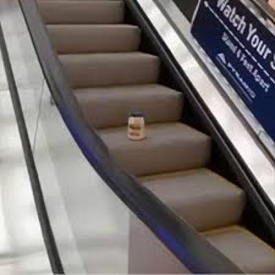 mayonnaise on an escalator