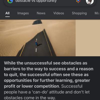 There is something trying to stop you, why let it? There is something trying to stop you, why let it?